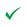 A green check mark on a white background

Description automatically generated